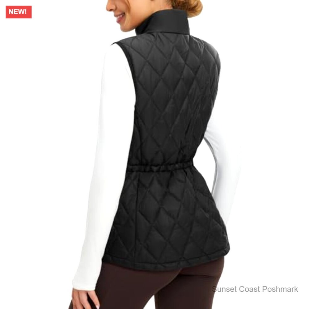 Lightweight Puffer Vest With Drawstring Waist And… - image 2